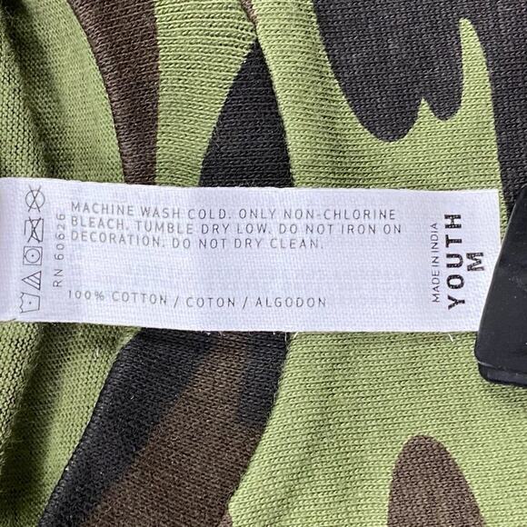 Code Five "Big Brother" Youth Green Woodland Camo Short Sleeve Tee Youth Medium - Picture 5 of 12